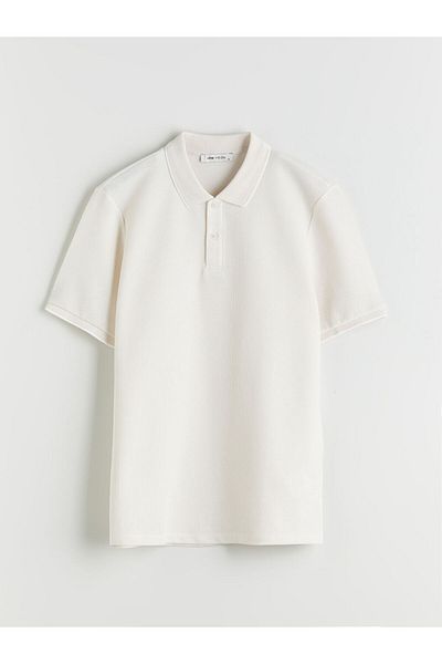 LC Waikiki Quality Parts from Celebi Store |   Polo Neck Men's Textured T-Shirt