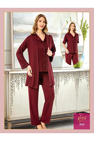 Xses Women's Maternity and Maternity Pajama Set with Morning Dress 5020 V25031