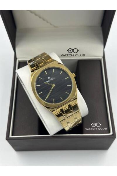 benon Gold Watch with Black Dial - Gucci Style