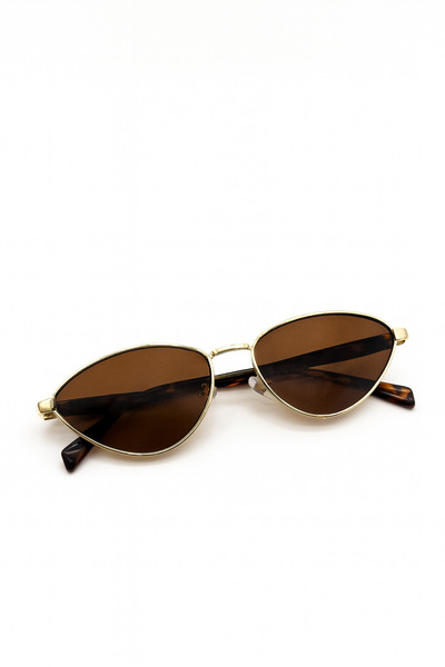 Y-LONDON EXCLUSİVE Pery New Season Metal Cat Leopard Sunglasses