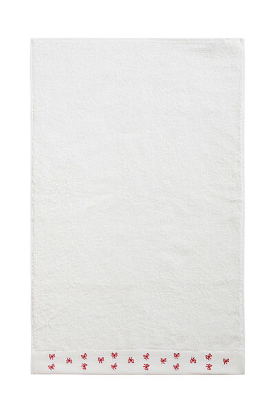 LC Waikiki Quality Parts from Celebi Store |   Bow Embroidered Face Towel 50X80 cm