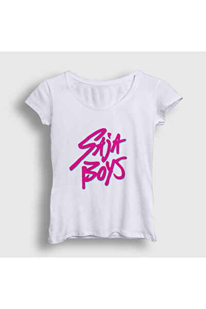 Presmono Tricou alb pentru femei Saja Boys K Pop Demon Hunters 573181tt