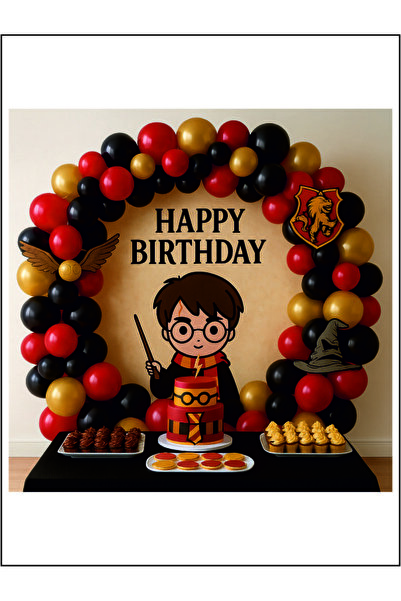 Masal Şekerleme Harry Potter Balon Zincir- Doğum Günü Süsleme Seti
