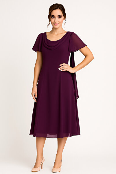 GÜLÇİNCE Şifon Astarlı Özel Tasarım Kadın Abiye, Mezuniyet,Düğün,Nişan Elbisesi