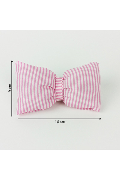 woodycord Large Size Striped Bow Automatic Buckle with Filled Inside - Bow Buckle