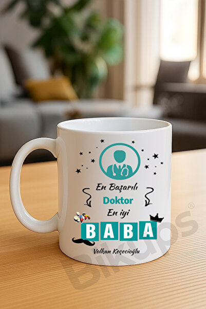 bikups Most Successful Doctor Best Dad Name Printed Mug Cup