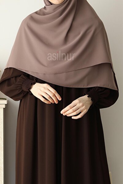 ASİLNUR Elif Large Size Scarf 120X120 Mink