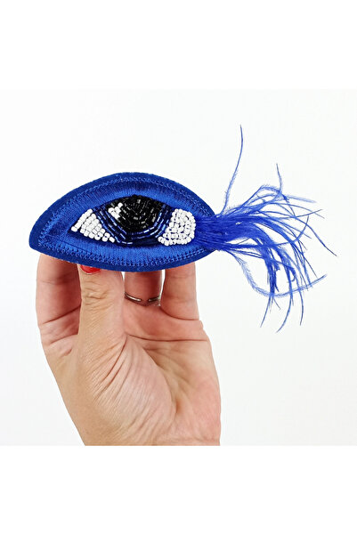 woodycord Cataramă cu ochi albastri și pene