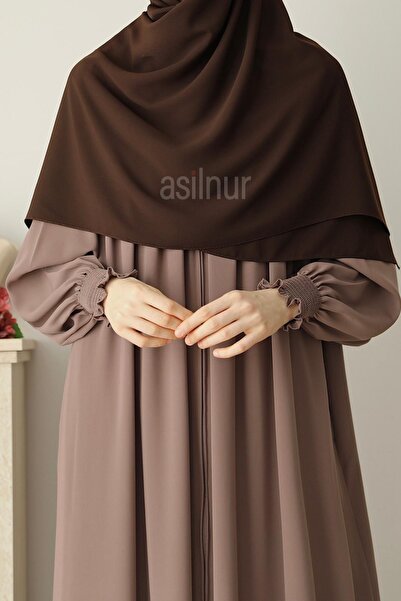 ASİLNUR Elif Large Size Scarf 120X120 Brown