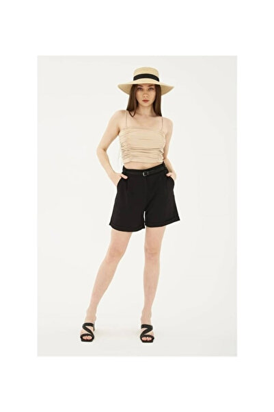 Fashion Friends Γυναικείο χτενισμένο βαμβακερό σορτς 25Y0527K1