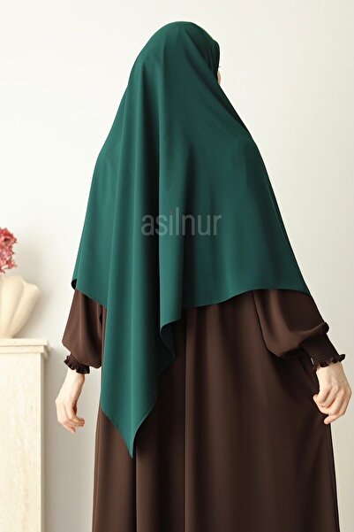 ASİLNUR Elif Large Size Scarf 120X120 Emerald Green