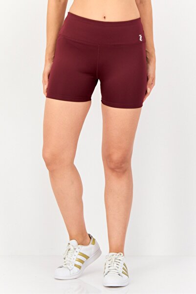 Juicy Couture Women Sportswear Fit Training Shorts, Wine Purple