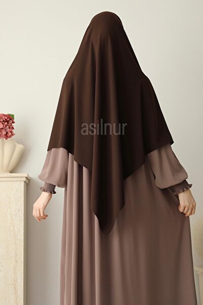 ASİLNUR Elif Large Size Scarf 120X120 Brown