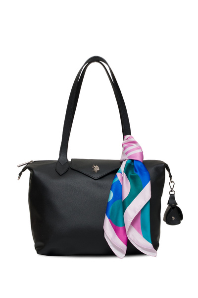 U.S. Polo Assn. Black-Black Women's Shoulder Bag Us25597
