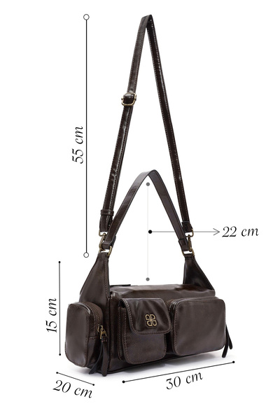 Derimod Women's Brown Long Strap Shoulder Bag 25Abd240718