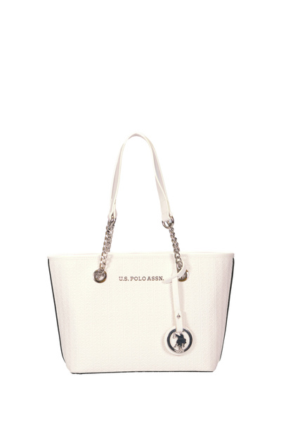 U.S. Polo Assn. White-White Women's Shoulder Bag Us8623