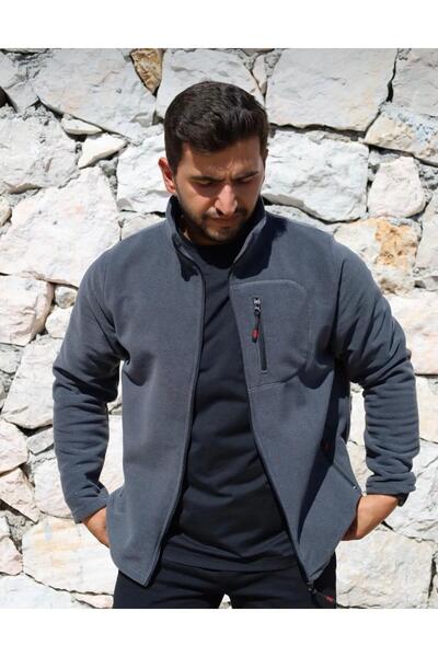 BEHLIVE Men's Fleece Full Zipper 3 Pocket Outdoor Fleece Jacket