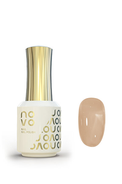 No-vo Jelly Gel Nail Polish, Sheer Nail Polish, UV LED Gel for DIY 12ml-NC64# Beige