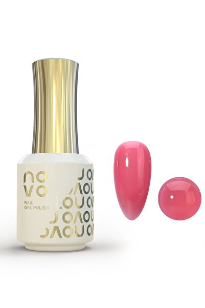 No-vo 5-in-1 Gel Polish, UV LED Multifunctional Builder Nail Gel 15ml-ND13# Pink