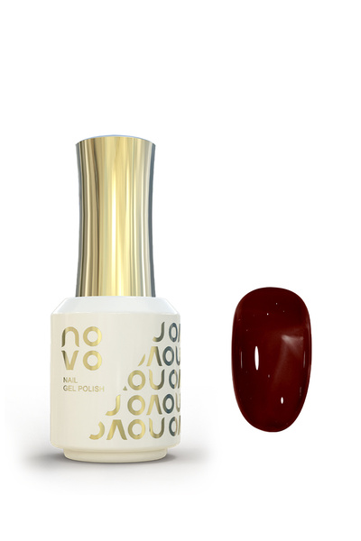 No-vo طلاء أظافر جيلي جل، طلاء أظافر شفاف، جل UV LED للاستخدام المنزلي 12 مل - NC150# أحمر
