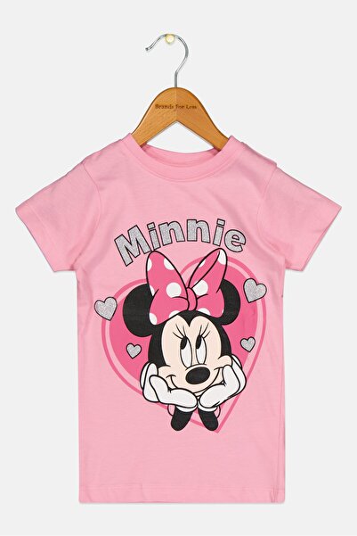 Disney Toddlers Girl Short Sleeve Graphic T Shirt, Pink