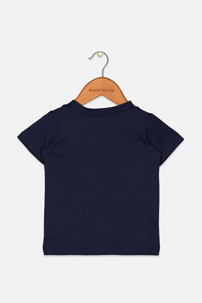 Levi's Toddlers Boy Crew Neck Short Sleeve Graphic Tee, Navy