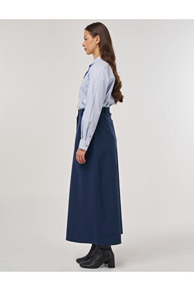 KYR Φούστα με φερμουάρ και τσέπες, σκούρο μπλε ναυτικό