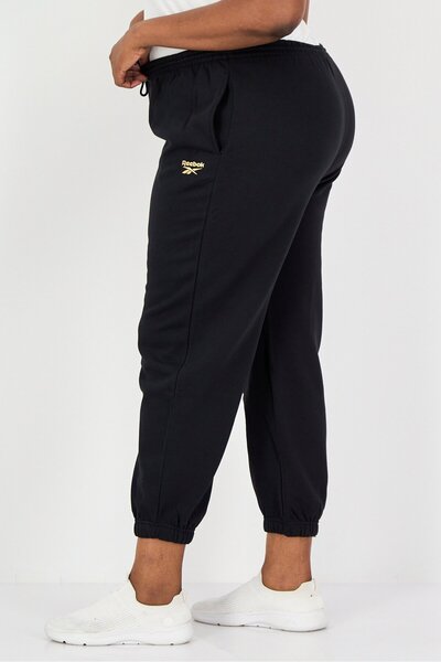 Reebok Women Plus Size Running Sweatpants, Black