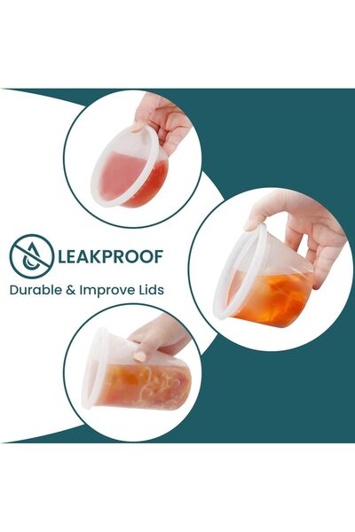 erorex Containers With Lids 48 Sets Soup, Food Storage 8Oz, 16Oz, 32Oz Plastic, Leakproof