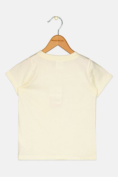 Disney Toddlers Boy The Lion King Short Sleeve T-Shirt, Pale Yellow