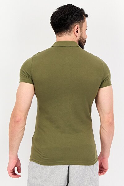 Puma Men Sportswear Fit Short Sleeve Outdoor Polo-Shirt, Olive