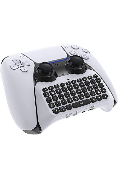 erorex لوحة مفاتيح لاسلكية لوحدة تحكم PS5 مزودة بتقنية البلوتوث 3.0 ولوحة دردشة صغيرة ولوحة مفاتيح مدمجة للألعاب