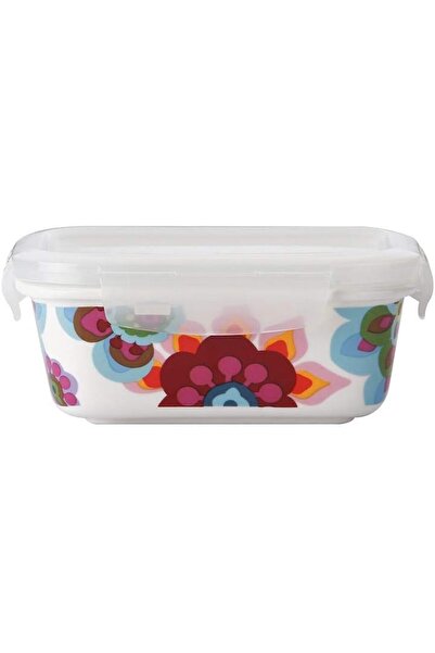 erorex Gala Square 270 Ml Porcelain Food Storage Bowl Multi Colour Ps 27Qga