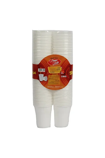 Homemate Home Mate Disposable Plastic Cups 6oz – 100 Pcs | Sturdy, Hygienic, Everyday Use