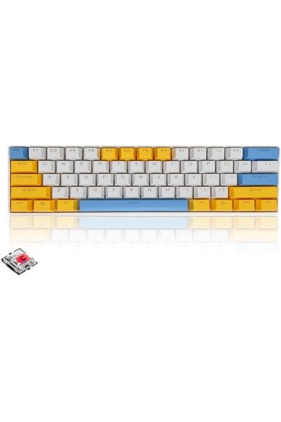 erorex 61 Keys Rgb Gaming Keyboard 60% Mini Wired Waterproof Anti Ghosting Keyboard Three Color Keycaps