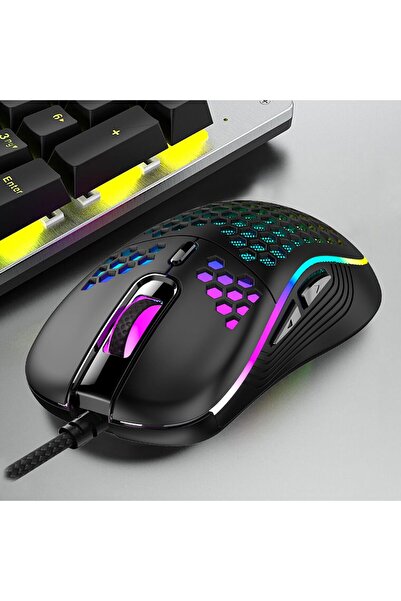 erorex Wired Gaming Mouse ماوس الألعاب Rgb Backlight 6 Buttons Adjustable 7200 Adjustable Dpi Ergonomic
