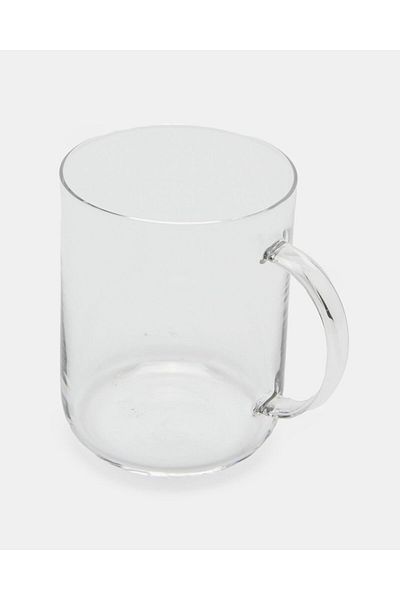 erorex Borosilicate Glass Mug Set (2 Piece), White, One Size 131980467