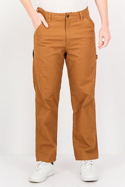 FILA Men Sportswear Fit Brand Logo Outdoor Pants, Brown
