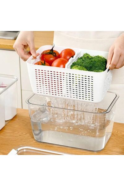 erorex Vegetable Fruit Storage Containers Fridge Organizer Produce Saver Containers Refrigerator Lettuce