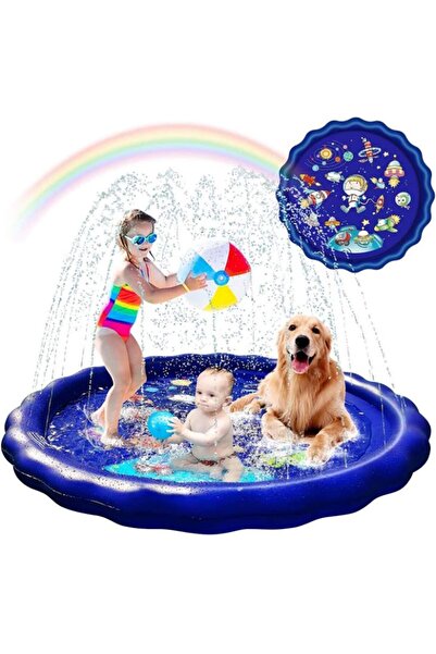 erorex Splash Pad Water Sprinkler Kids Toddlers 68" Large Outdoor Summer Toys Kiddie Baby Swimming Pool