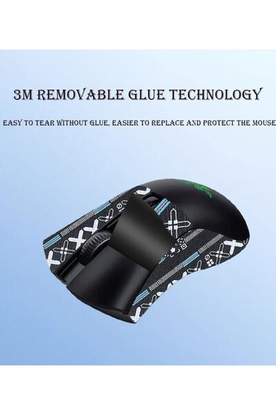 erorex شريط قبضة الماوس المضاد للانزلاق متوافق مع ماوس الألعاب اللاسلكي Razer Deathadder V3 / V3 Pro Sweat