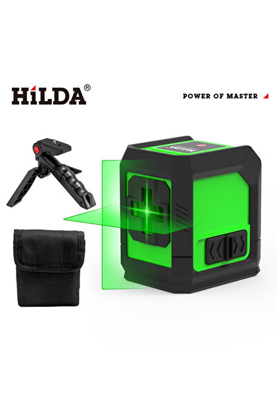 Choice6 مجموعة من 9 أجهزة قياس مستوى الليزر من هيلدا، خطين متقاطعين، ليزر أخض...