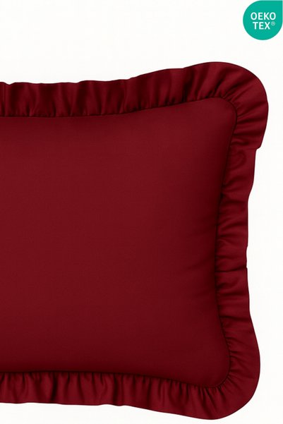 Joyrose 100% Cotton Ruffle Pillow Case 50X70 cm Modern Hidden Zipper