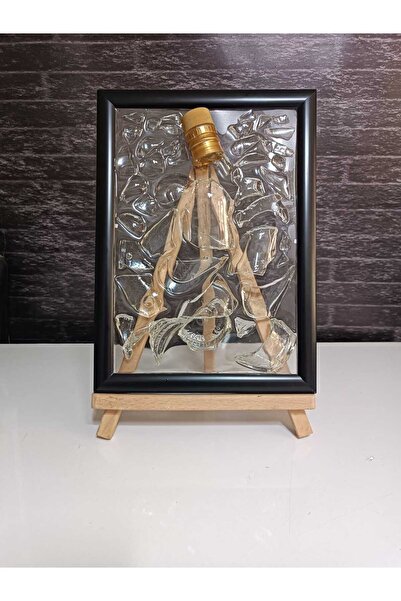 zaykırıksanat Cam Şişe Kırık Sanat Orta Boy Çerçeveli Epoksi Tablo