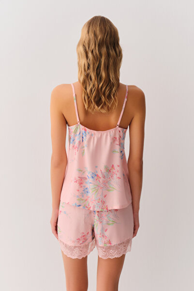 SUWEN Flower Atlet Şort Pijama Takımı