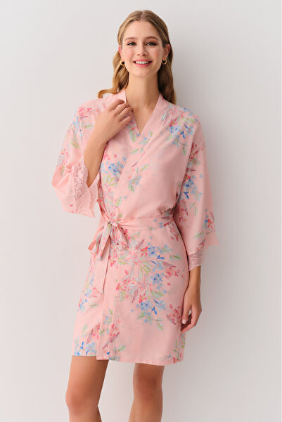 SUWEN Flower Morning Gown