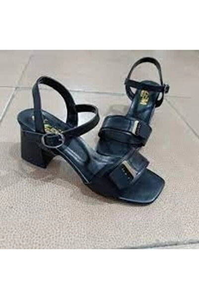 Generic Brand Ruty Black Leather Heeled Shoes