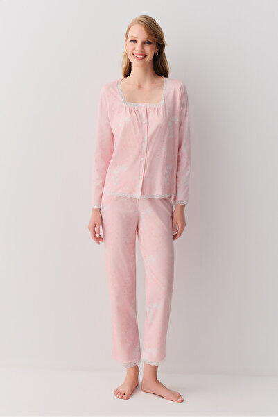 SUWEN Sakura Maskülen Pijama Takımı