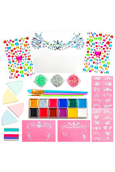 OEM Trusă de machiaj pentru copii cu 12 culori, pietre prețioase și sclipici,...