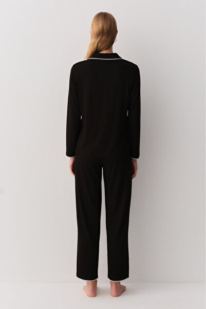 SUWEN Rio Gömlek Yaka Pijama Takımı